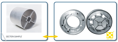 Industrial extrusion die